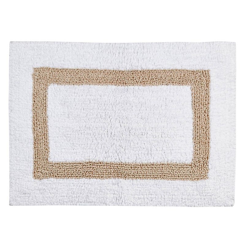 2pc Hotel Collection Bath Rug Set White/Sand - Better Trends