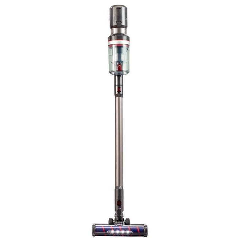 Monoprice Strata Pro Cordless Stick Vacuum Cleaner, 400W Power, 3 Power Settings 45 Minutes Run Time, Built In LEDs, Wall Mount & Attachments Included