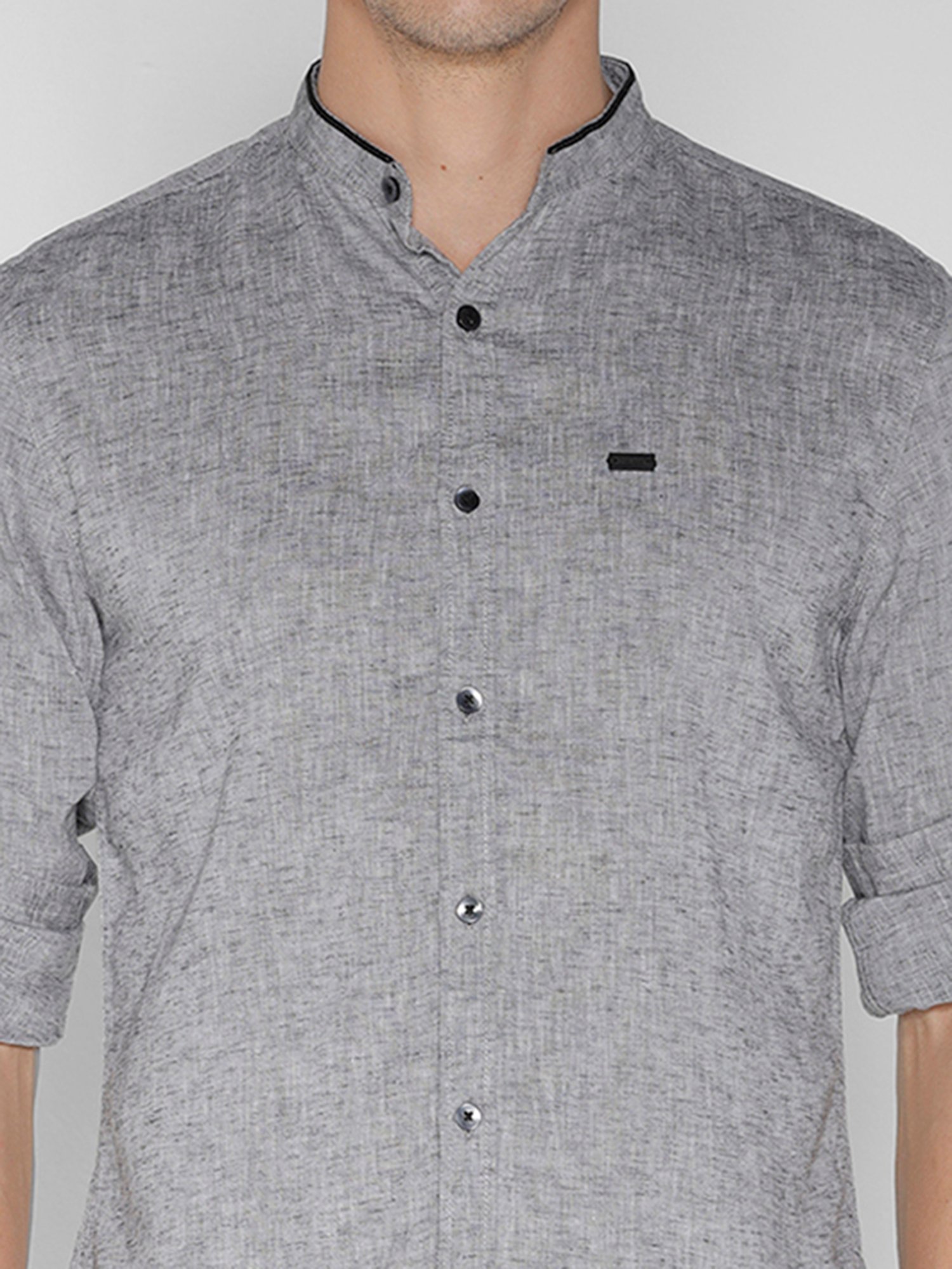 Identiti Grey Slim Fit Shirt
