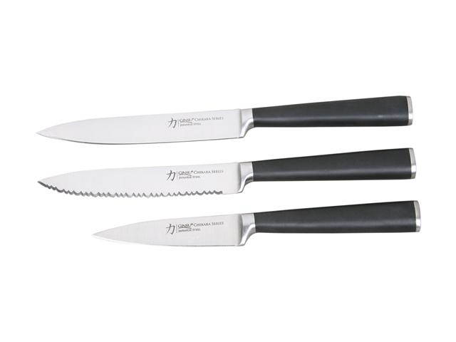 Ginsu 07108 Chikara 8-Piece Stainless-Steel Knife Set with Bamboo Block