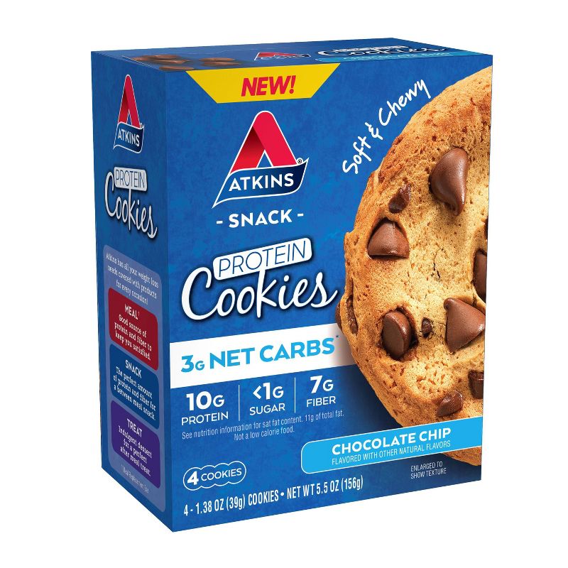 Atkins Cookie - Chocolate Chip - 4pk