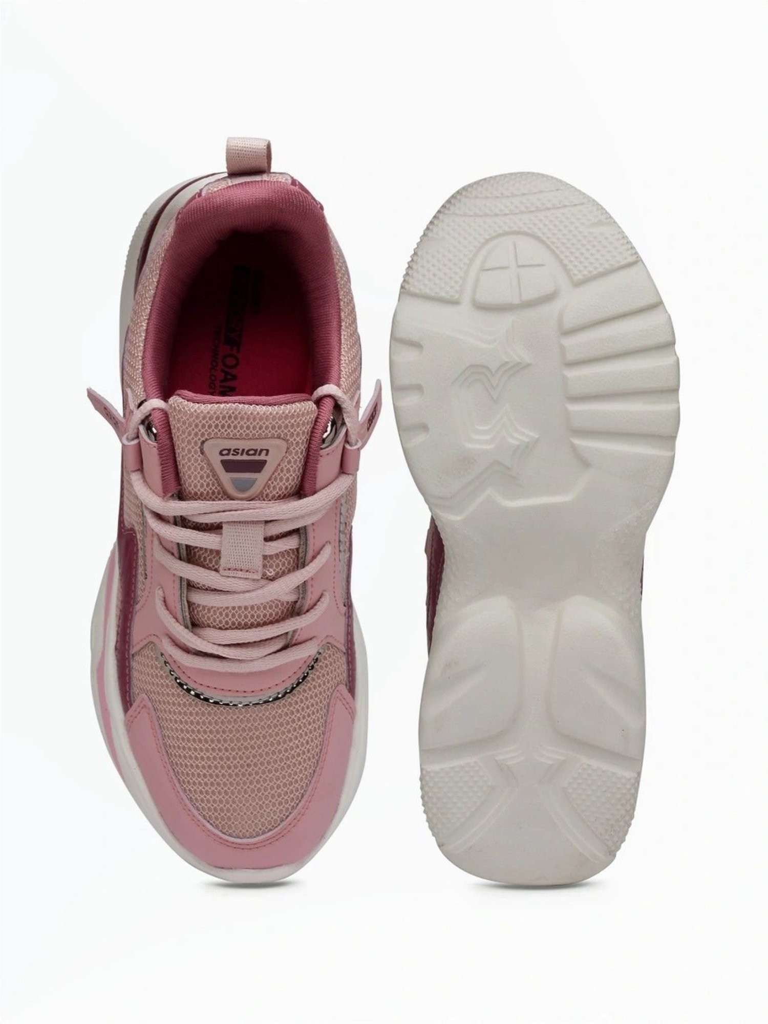 Asian Women's Pink Running Shoes