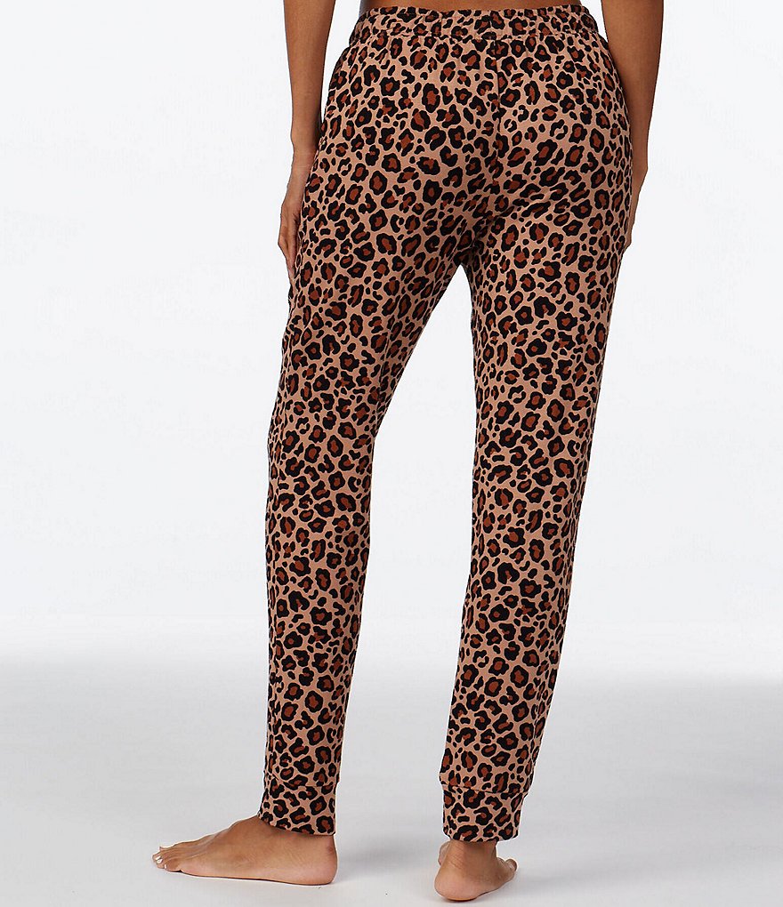 iRelax Animal Print Brushed French Terry Coordinating Sleep Pants
