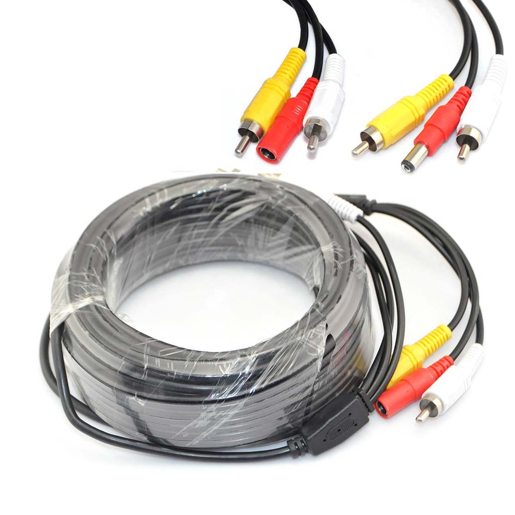 iKKEGOL 10M 33ft BNC CCTV Camera 12V Powered Video Extension Cable for DVR Security Camera