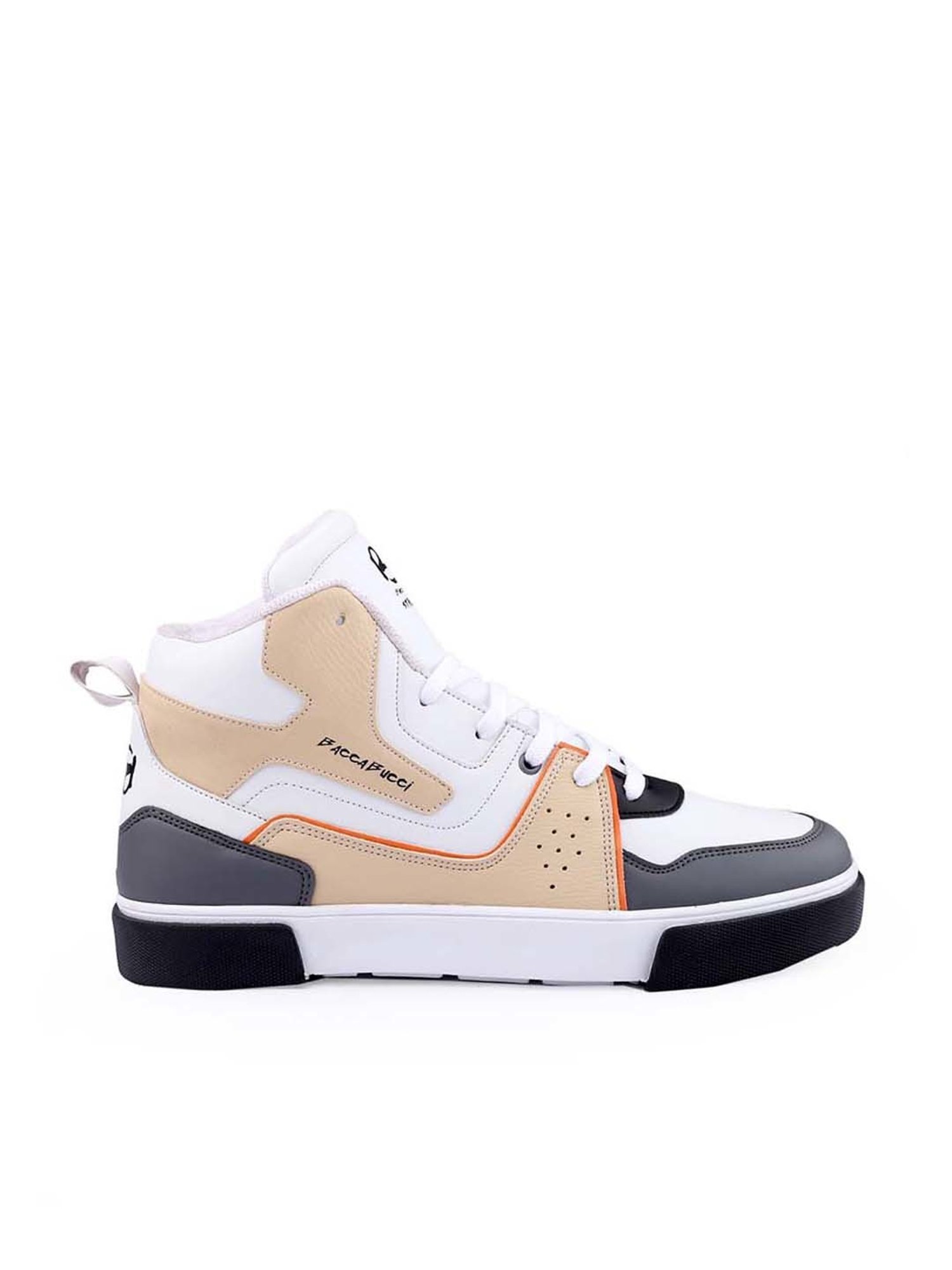 Bacca Bucci Men's EVOKE Beige Ankle High Sneakers