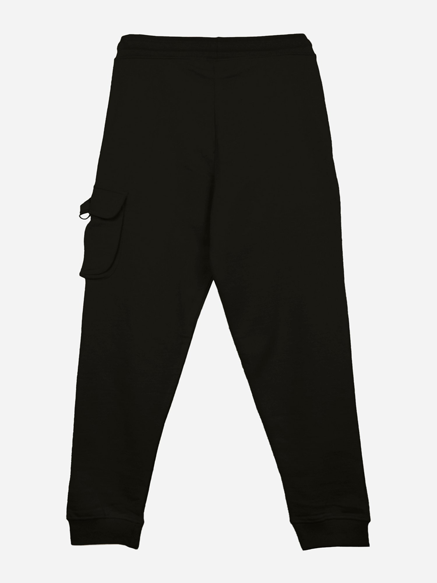 Kiddopanti Boys Black Solid Trackpants