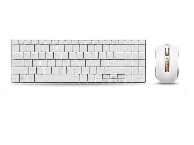 Rapoo 9160 Ultra-thin Accurate cursor positioning 2 Years Battery Life Wireless Optical Combo Keyboard and Mouse Kit