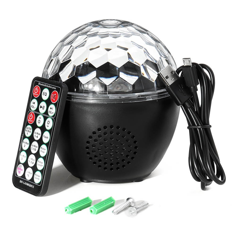 16 Color LED Stage Light bluetooth Speaker Disco Party Club Crystal Ball with Remote Controller
