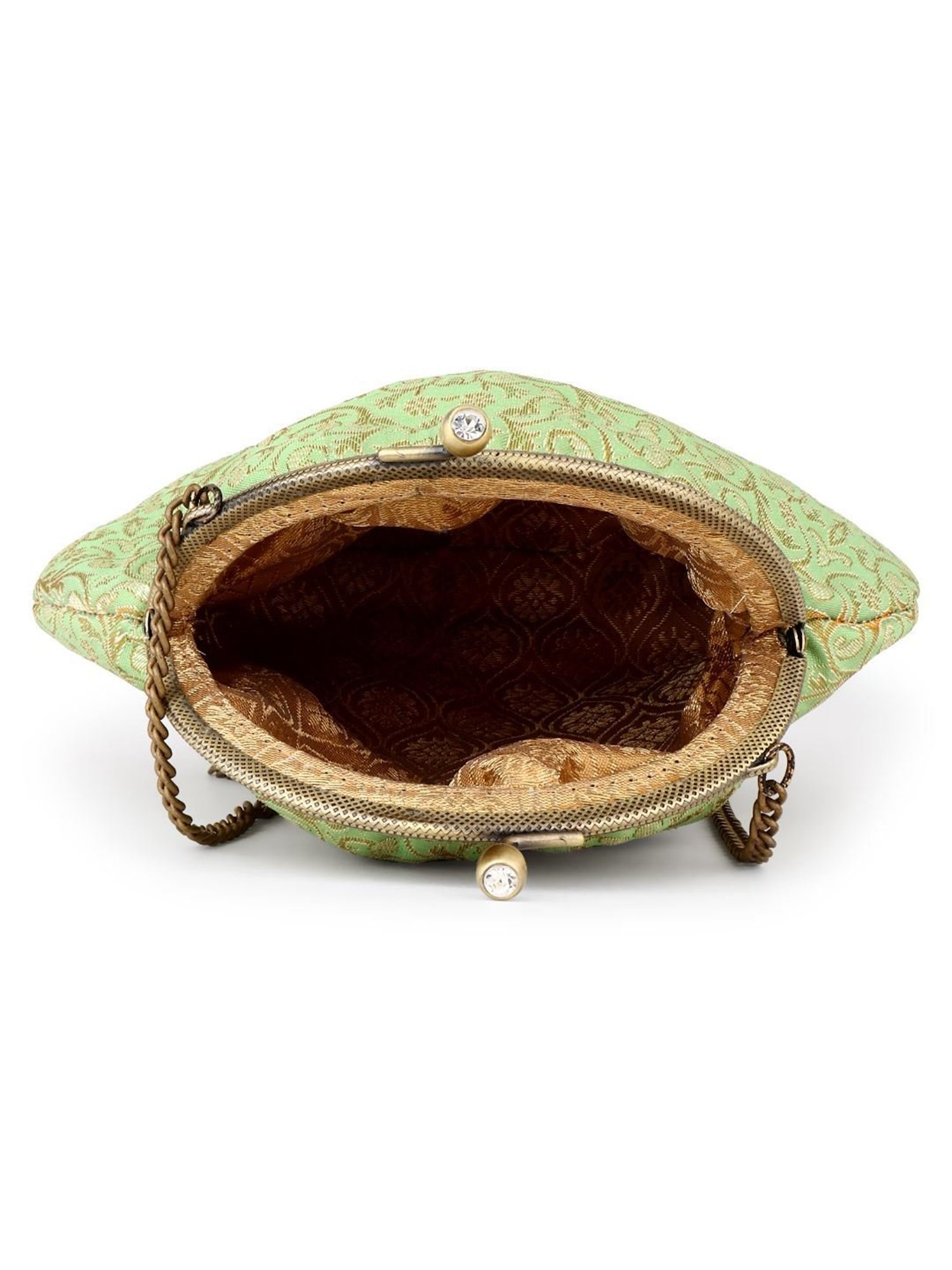 Tarini Nirula Araa Green Embroidered Small Clutch