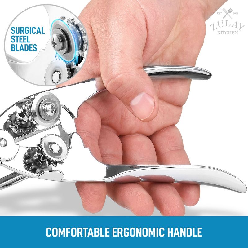 Zulay Kitchen Manual Can Opener With Smooth Comfortable Grip Handle