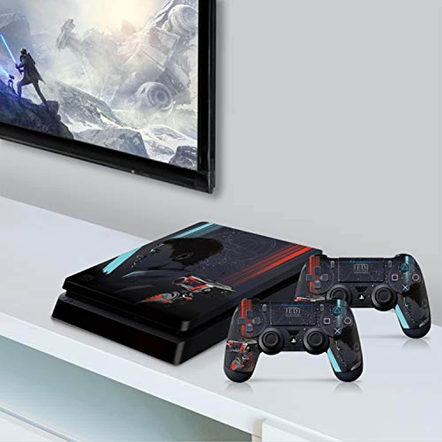 controller gear officially licensed star wars jedi: fallen order - cal kestis/bd-1 ps4 slim console & controller skin - playstation 4