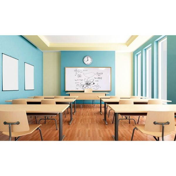 36.5" x 48.5" Wood Frame Porcelain Magnetic Whiteboard
