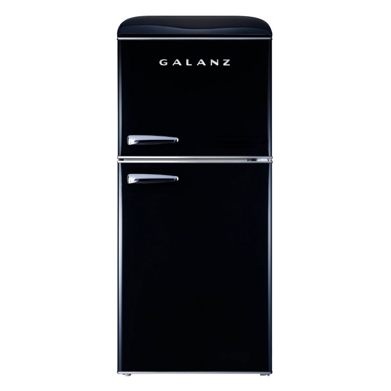 Galanz 4.0 cu ft True Freezer Dual-Door Refrigerator  - Black
