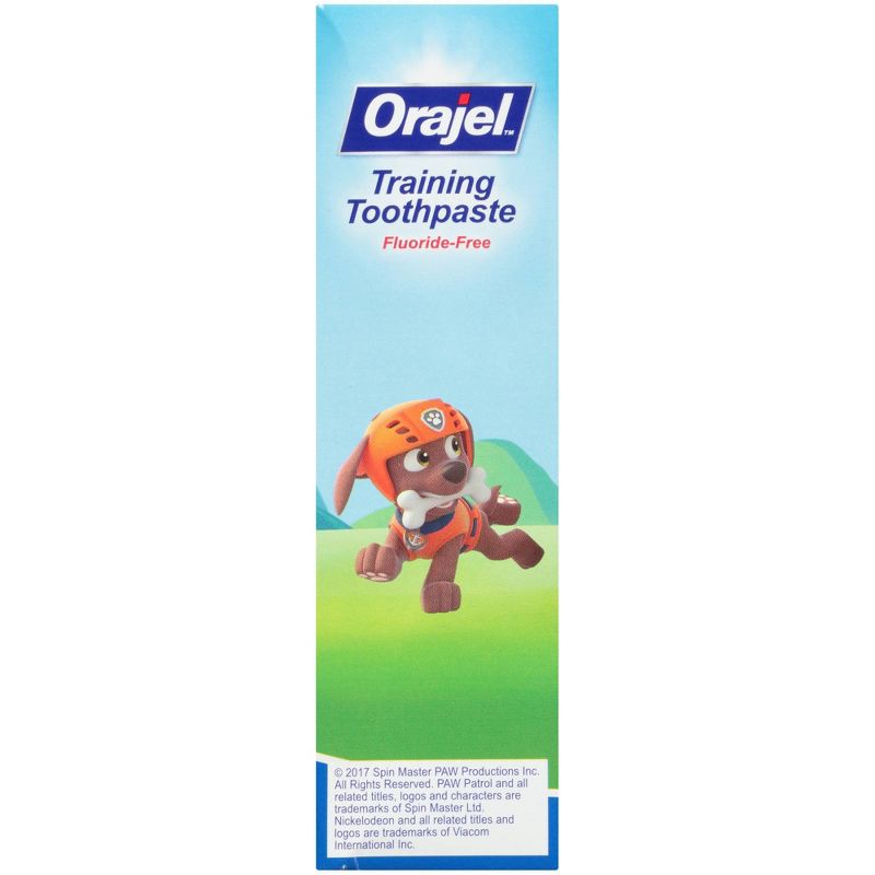 Orajel PAW Patrol Fluoride-Free Training Toothpaste Fruity Fun - 1.5oz