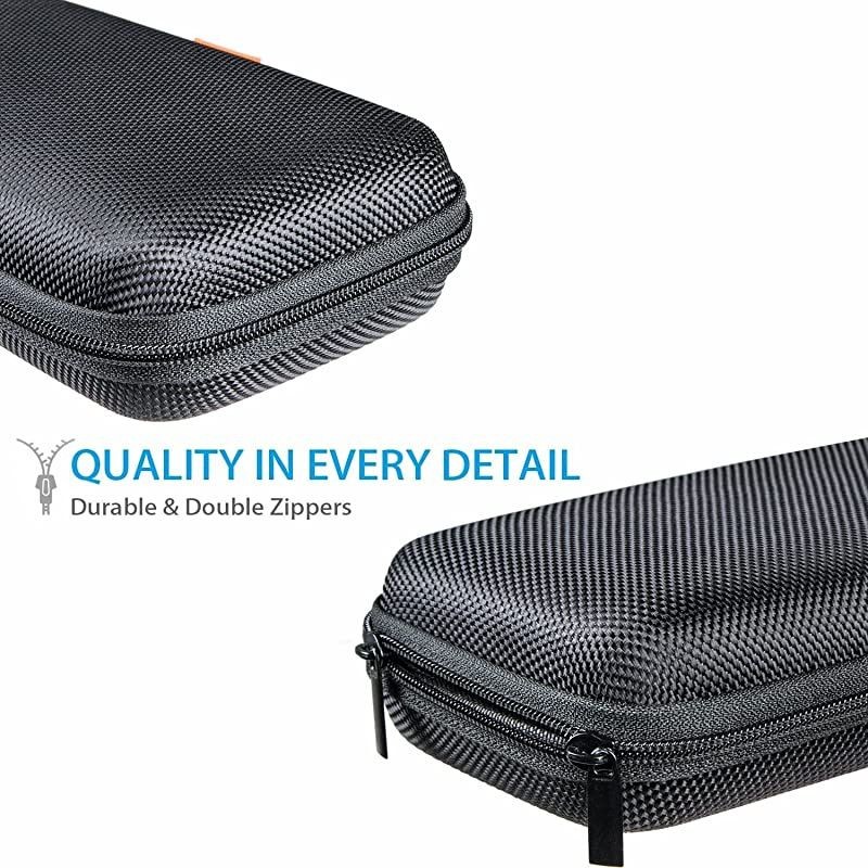 Portable Protection Hard EVA Case for External BatteryCell PhoneGPSHard DriveUSBCharging CableCarrying Bag Mesh Inner PocketZipper Enclosure n Durable ExteriorUniversal Travel Pouch Bag