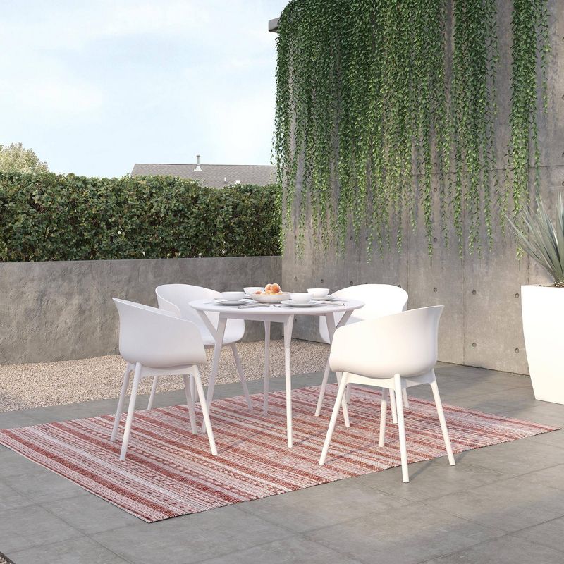 York 2pk XL Indoor/Outdoor Dining Chairs - White - Novogratz