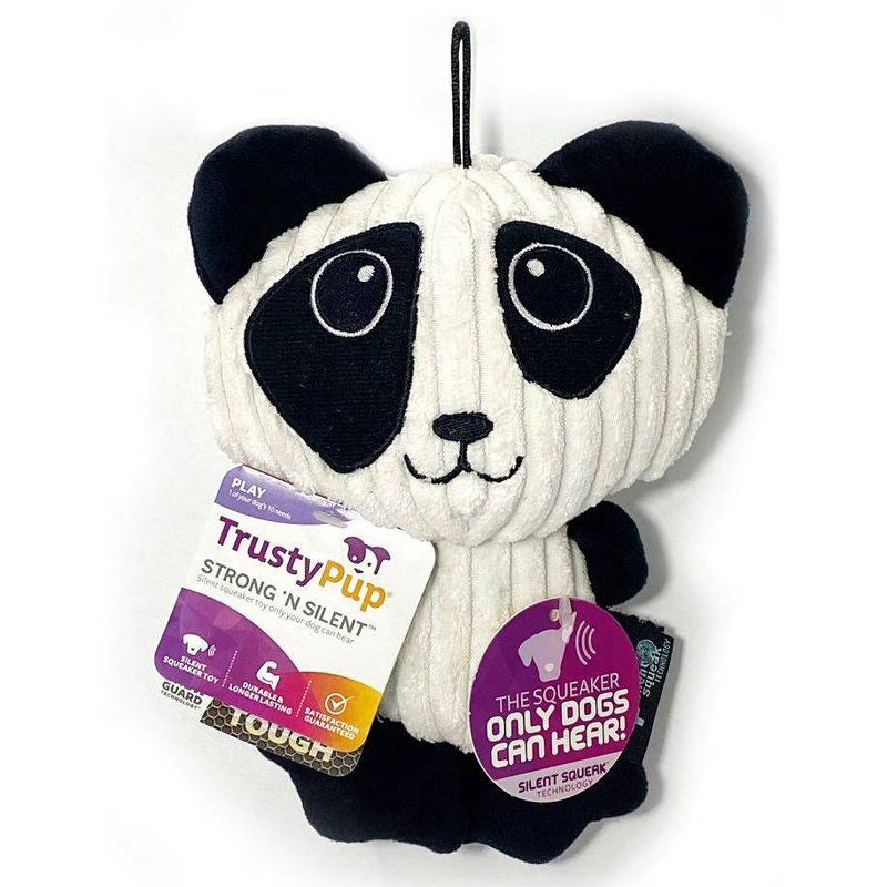 TrustyPup Silent Squeak Big Head Panda Dog Toy - M