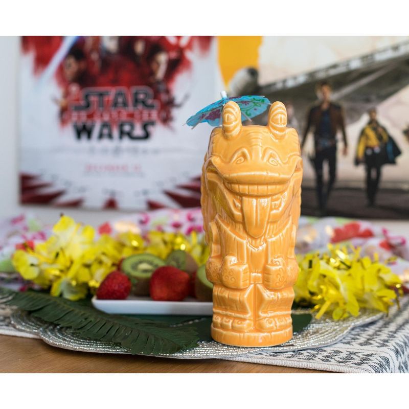 Beeline Creative Geeki Tikis Star Wars Jar Jar Binks Ceramic Mug | Holds 18 Ounces