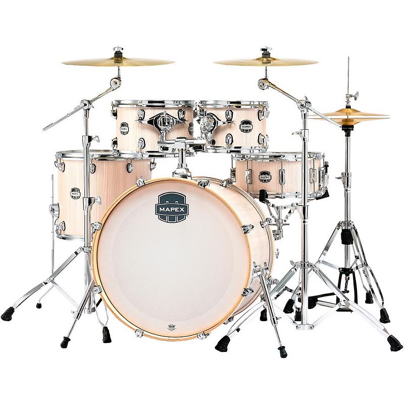 Mapex Mars Series 5-Piece Rock Shell Pack with 22 in. Bass Drum Bonewood Chrome