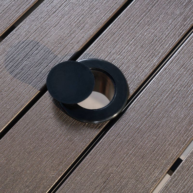 Circi 5pc Outdoor Dining Set - Black and Charcoal - CosmoLiving by Cosmoplitan