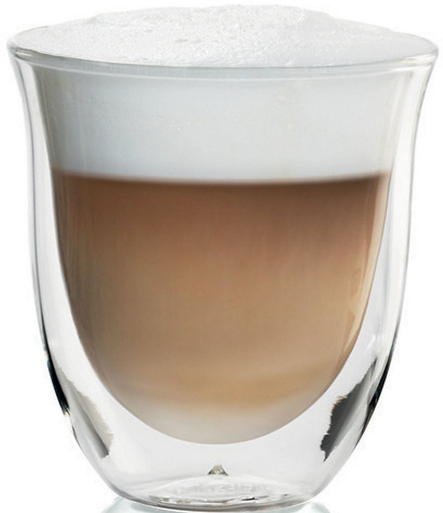 DeLonghi Cappuccino Double Wall Glasses, Set of 6