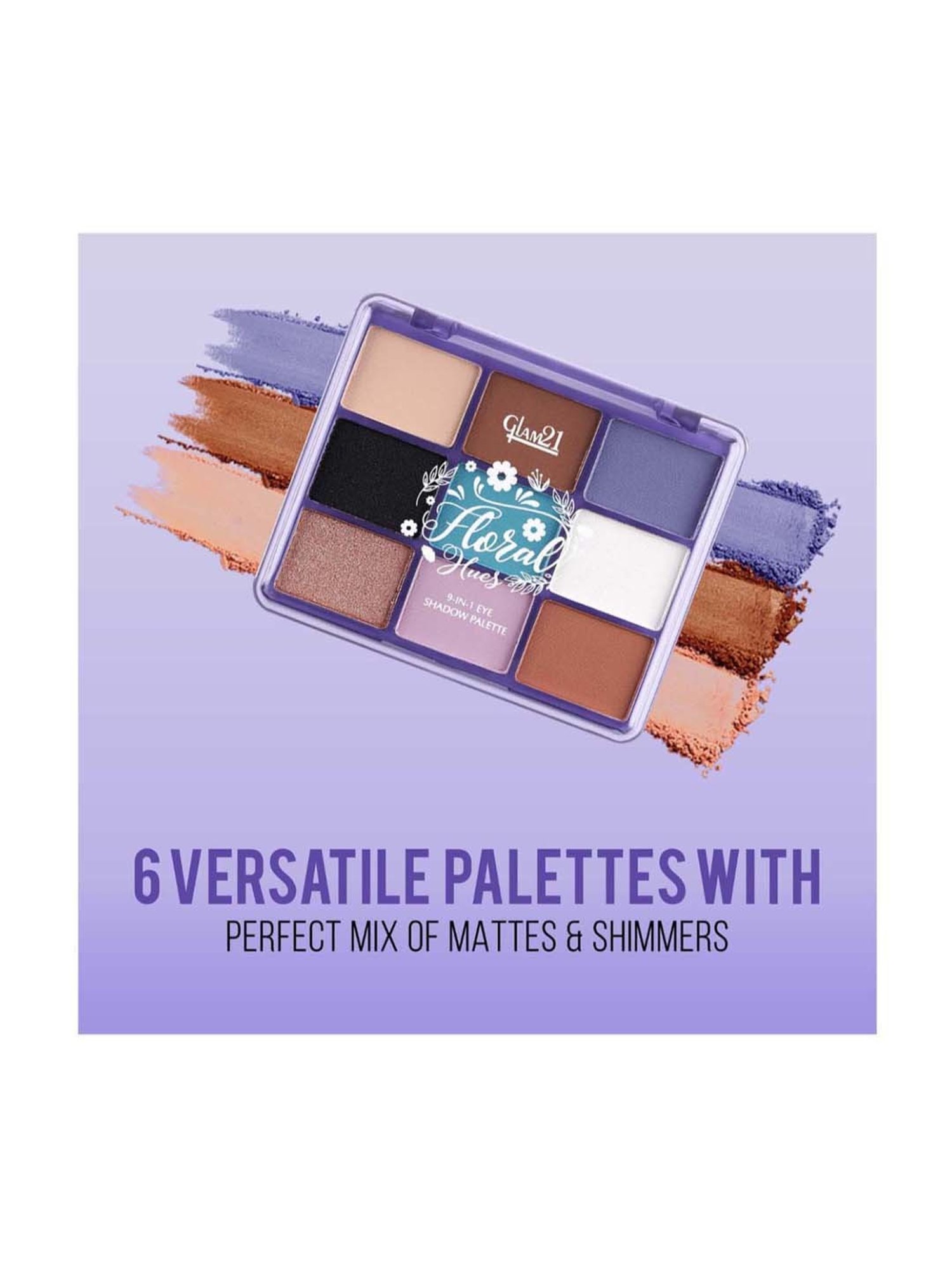 Glam21 Floral Hues Eyeshadow Palette 05 Hibiscus - 7.2 gm