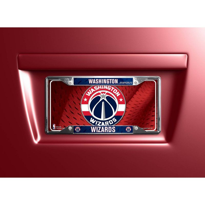 NBA Washington Wizards View Chrome License Plate Frame