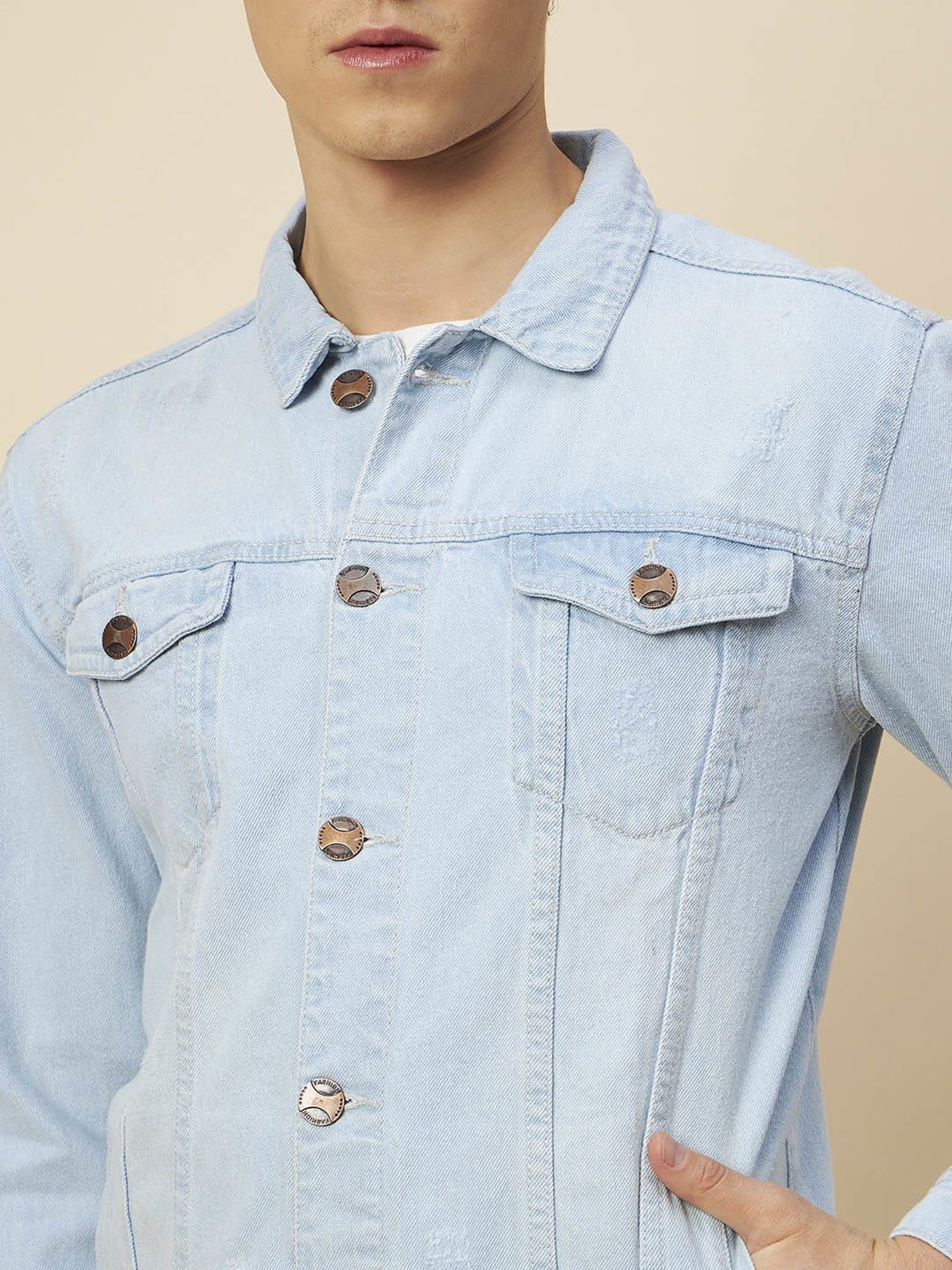 High Star Light Blue Regular Fit Denim Jacket