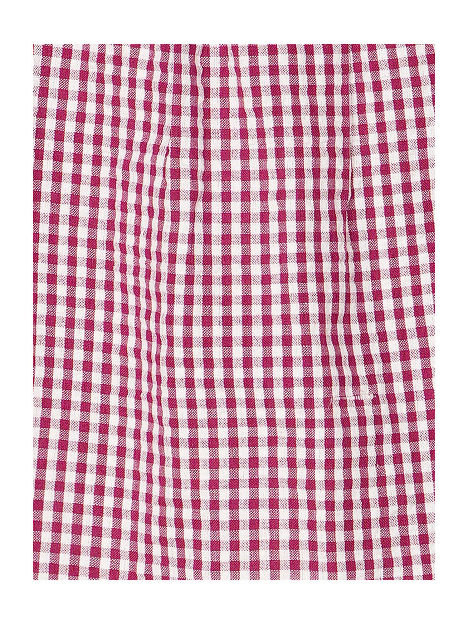 Budding Bees Kids Purple & White Checks Full Sleeves Top