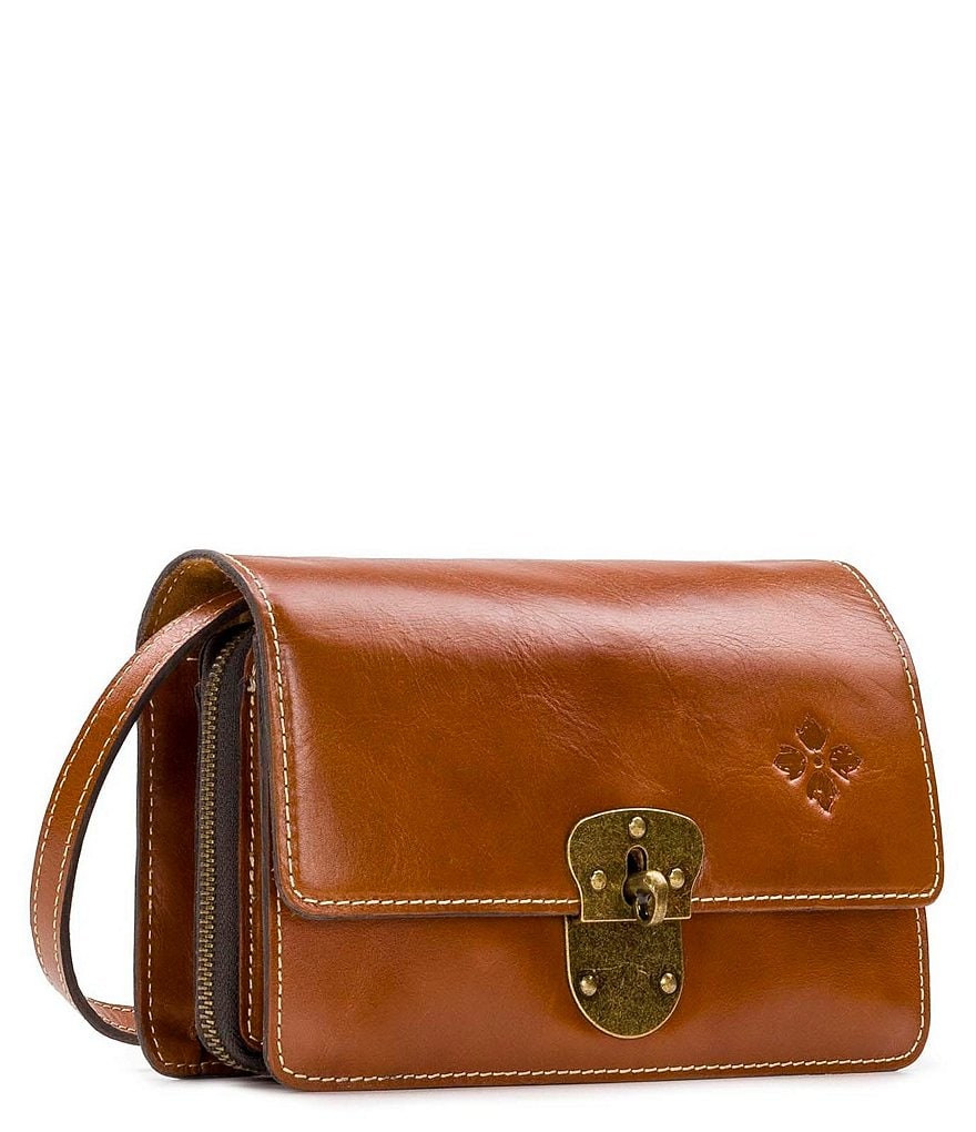 Patricia Nash Heritage Collection Turn Lock Laval Leather Crossbody Bag