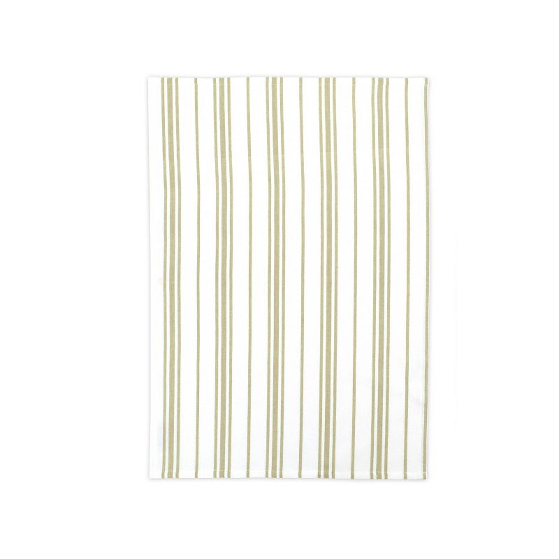 2pk Farmhouse Check Print Kitchen Towel Khaki - MU Kitchen