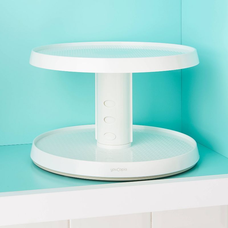 YouCopia Crazy Susan 11" Two-Tier Turntable