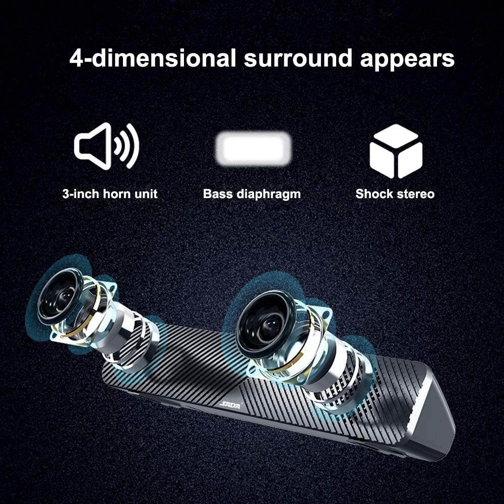 Docooler 3.5mm Wired Speaker Enhanced Bass Subwoofer USB Powered Computer Sound Box Plug and Play