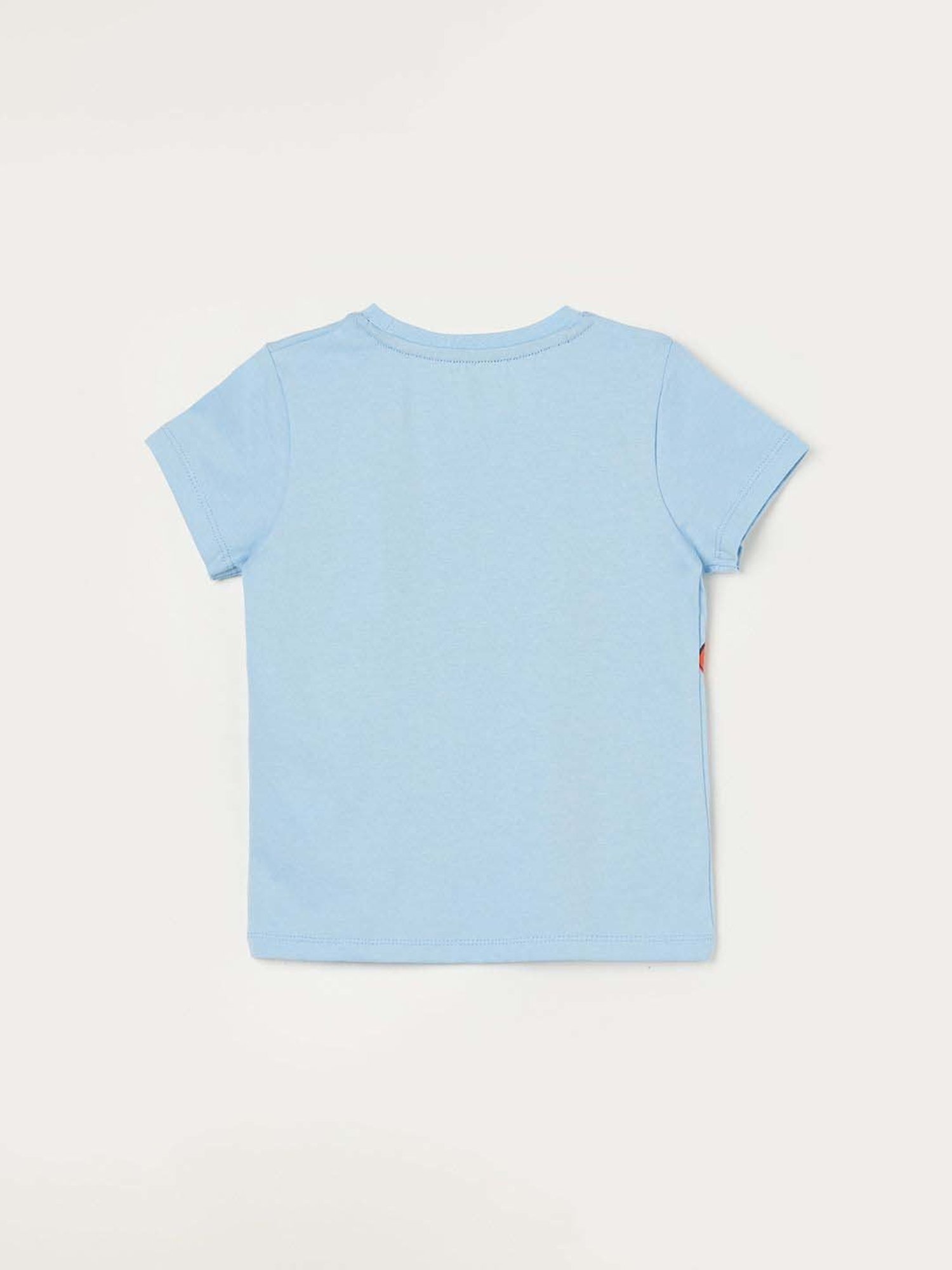 Juniors by Lifestyle Kids Light Blue Cotton Graphic T-Shirt