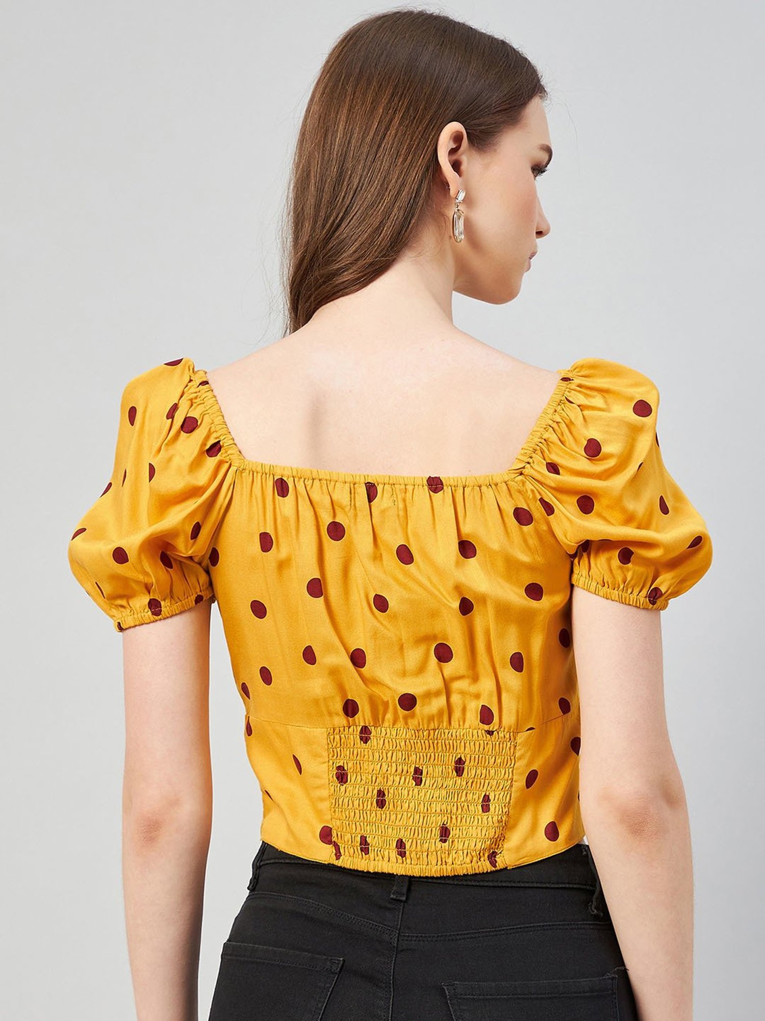 Rare Mustard Printed Top