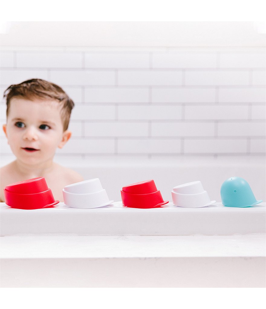 Ubbi Lighthouse Stacking Cups Bath Toy