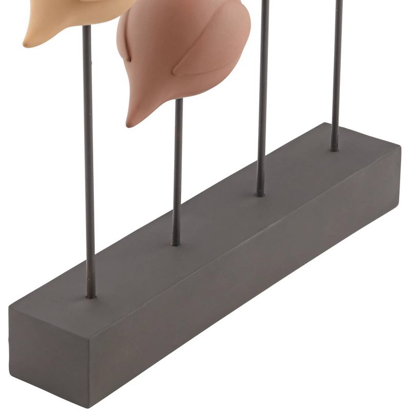 Dahlia Studios Four Birds 17" High Tan and Terracotta Finish Rustic Statue Piece