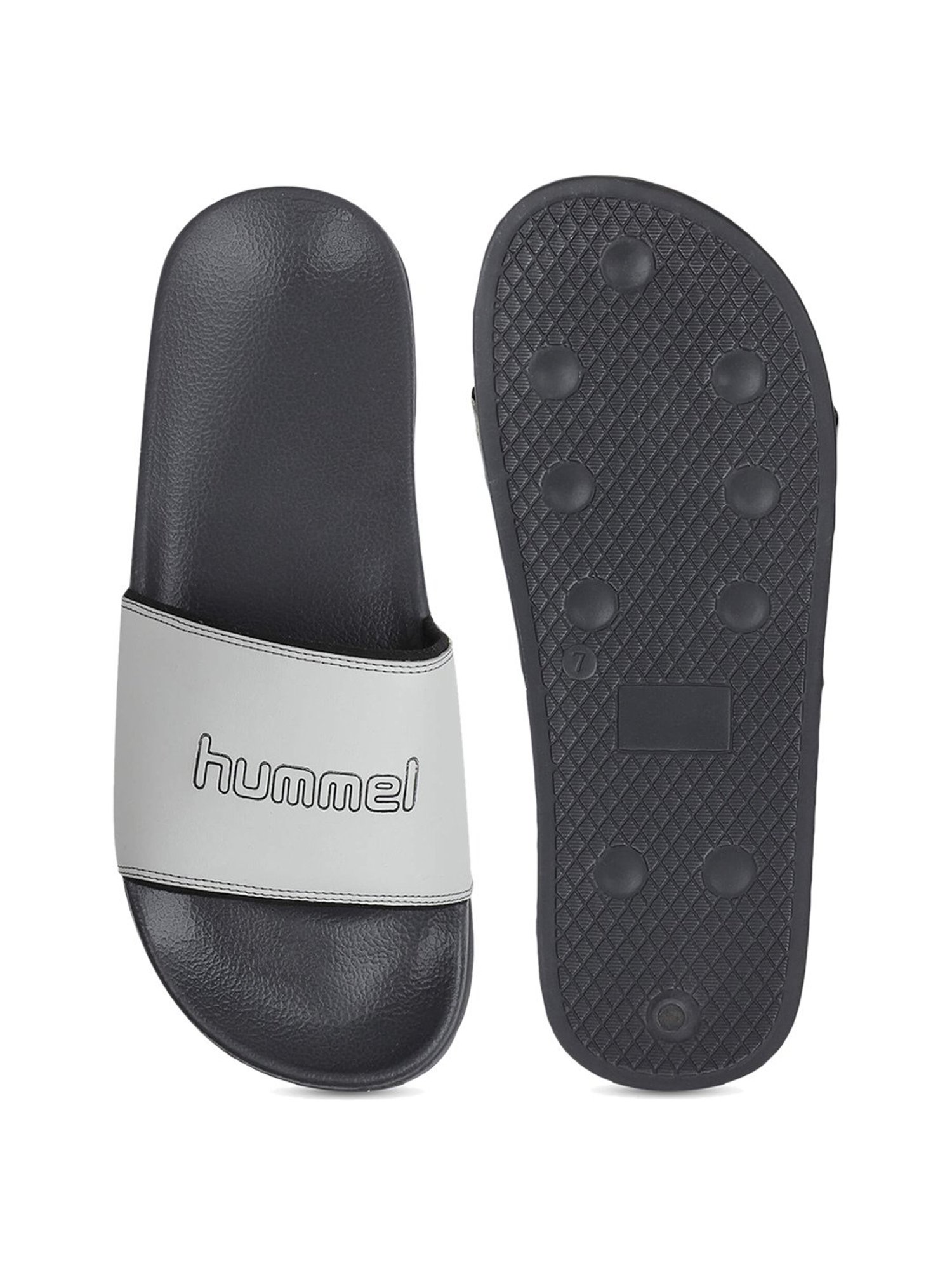 Hummel Men's Classic Grey Slides