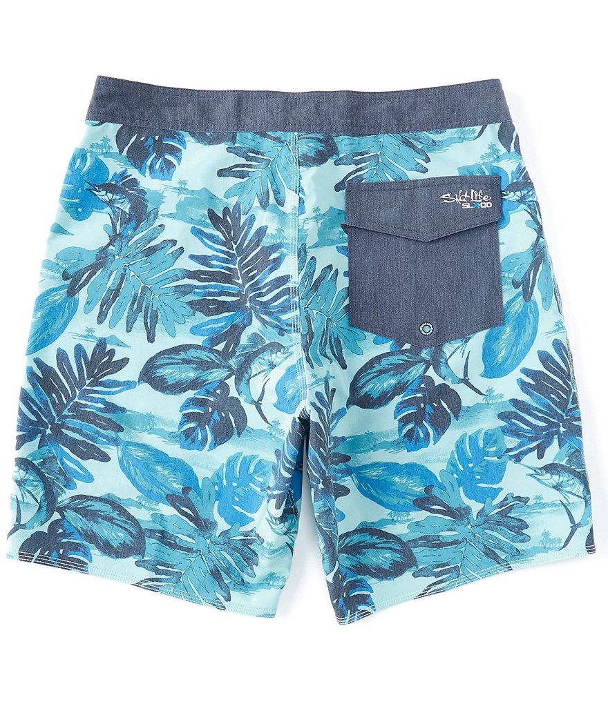 Tommy Bahama Baja Tails from the Sea 9#double; Inseam Board Trunks
