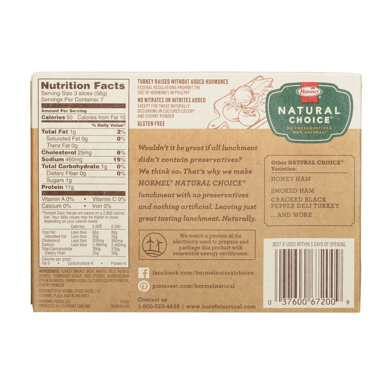 Hormel Natural Choice Oven Roasted Turkey - 14oz