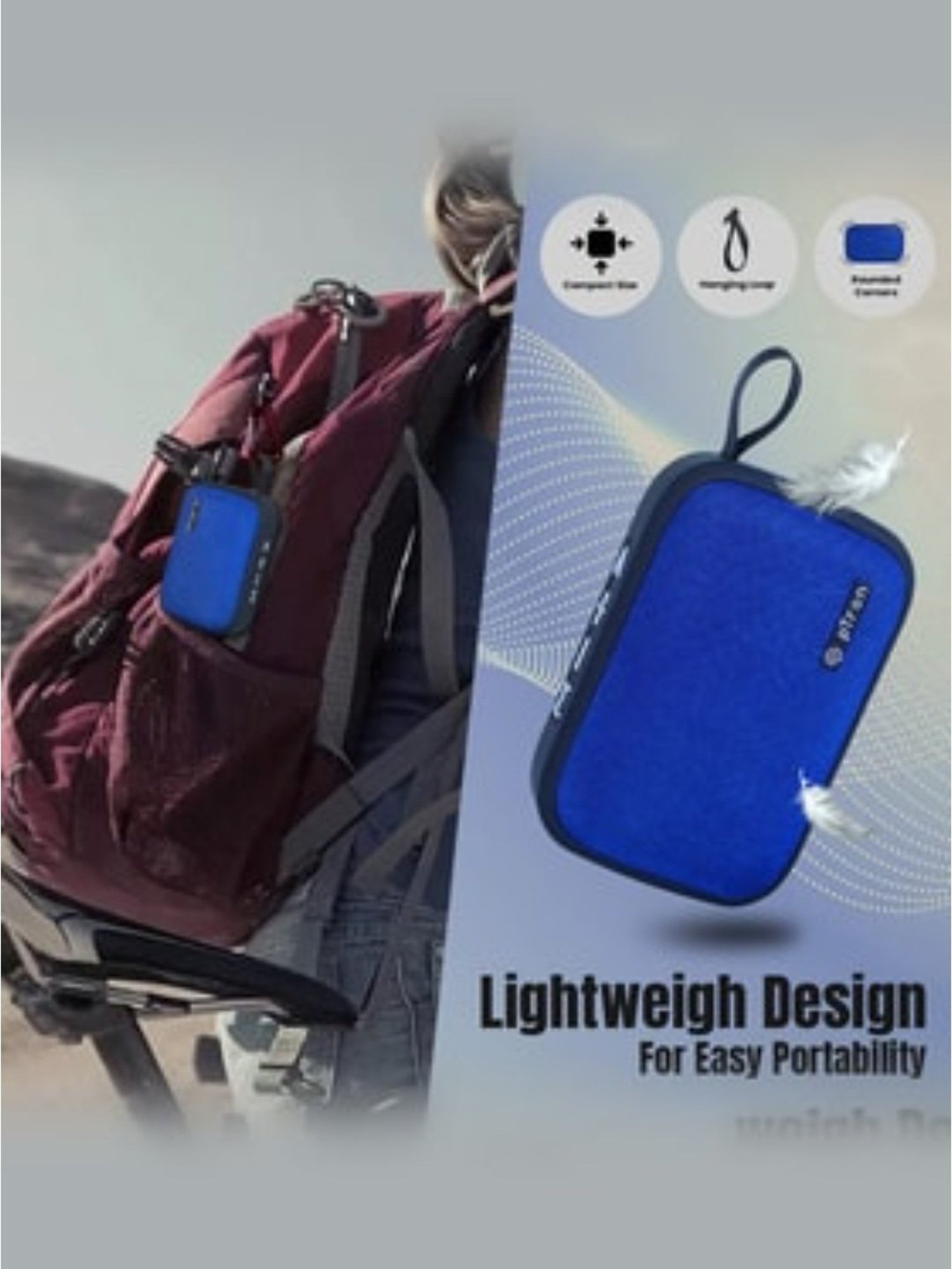 PTron Newly Launched Musicbot Lite 5W Mini Bluetooth Speaker with 6Hrs Playtime (Blue)