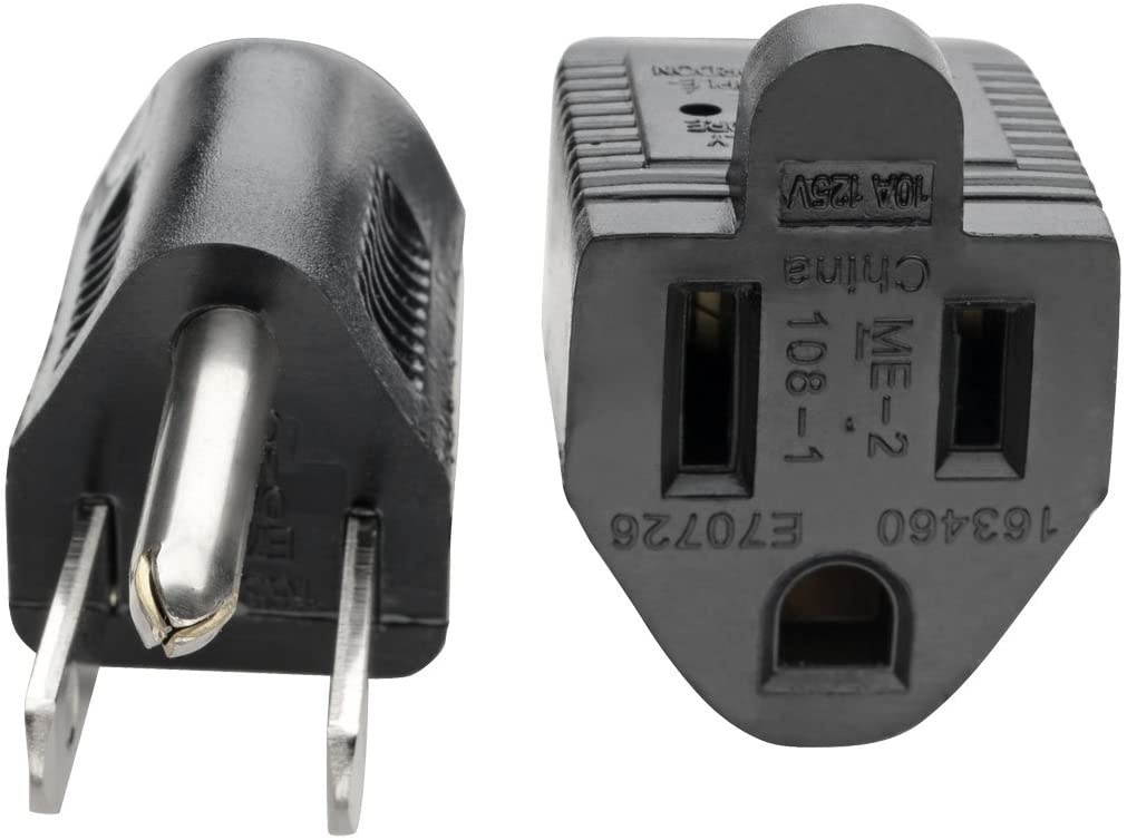 Tripp Lite Standard Power Extension Cord Cable 18 AWG 120V/10A NEMA 5-15R to NEMA 5-15P Black 12ft 12' (P022-012)