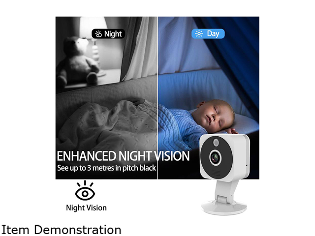 Inland NexHT 2 Pack Security Camera 1080p Full Wireless IP Surveillance System with Zoom, Night Vision, Two-Way Audio, Cloud Storage, Motion Alerts