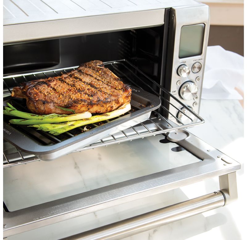 Nordic Ware Compact Cast Grill & Sear, Small, Black