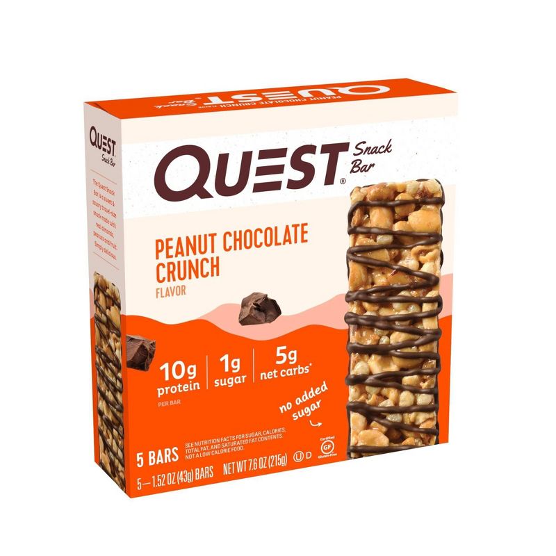 Quest Peanut Chocolate Crunch Snack Bar - 5ct/ 7.6oz