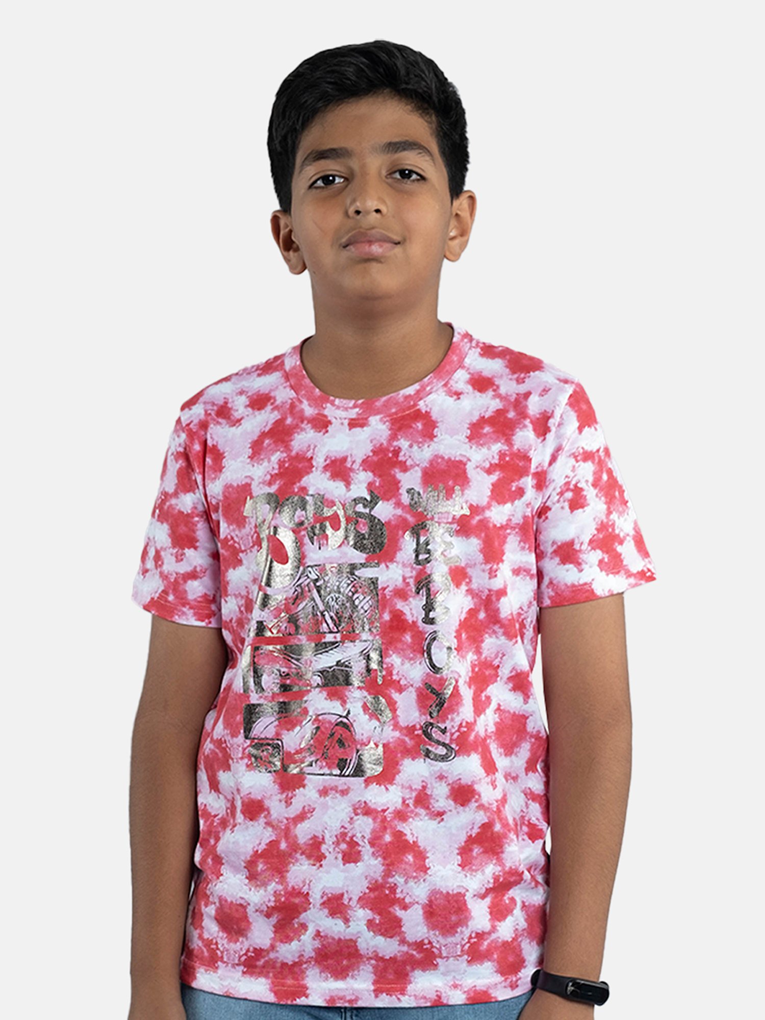 Kiddopanti Kids Red Printed T-Shirt