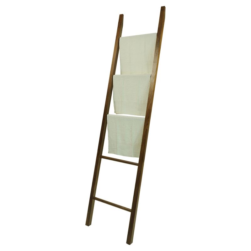Decorative Ladder with Solid Walnut - Flora Home