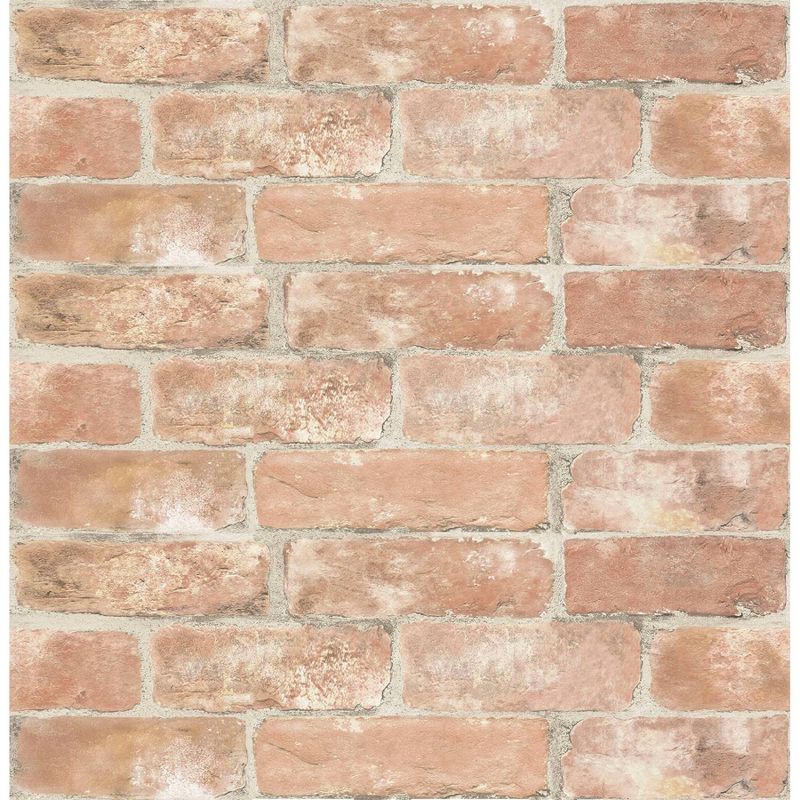 Brewster Old Town Brick Peel & Stick Wallpaper