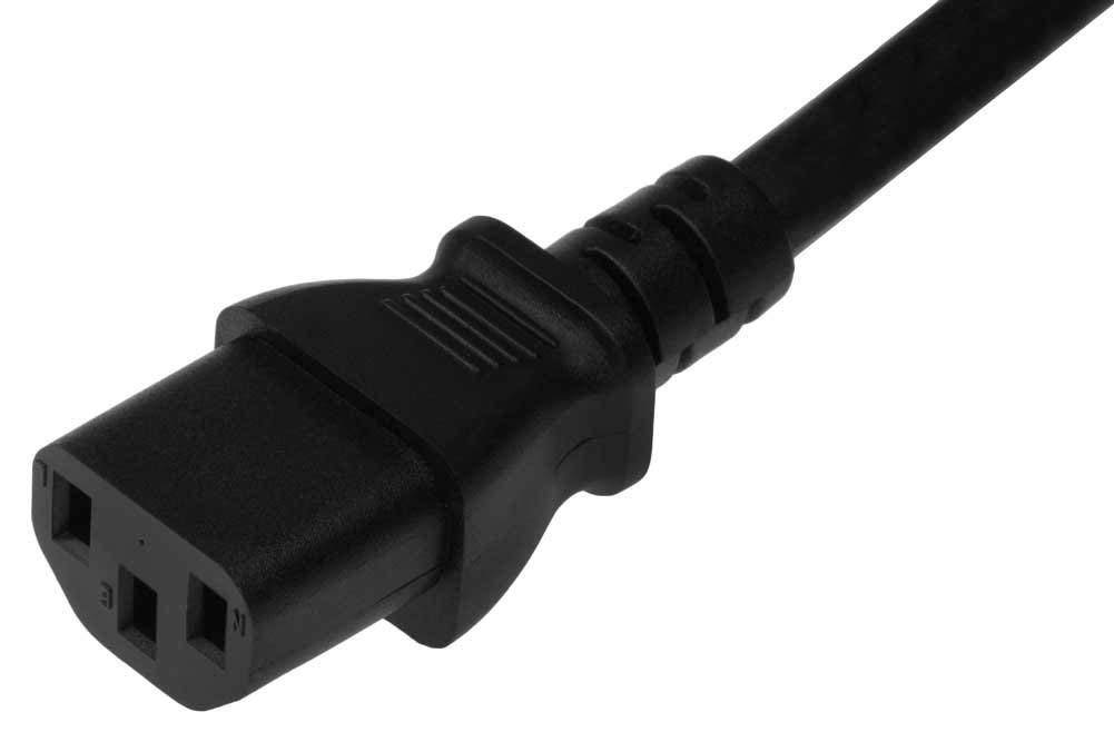 SF Cable, 3ft 14 AWG C13 to C14 Power Cord Extension (IEC320 C13 to IEC320 C14) SJT 15 Amp 250V
