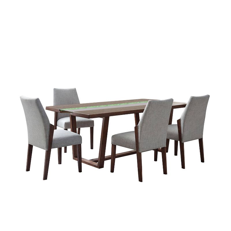 5pc Urbanite Dining Set Dark Oak - miBasics